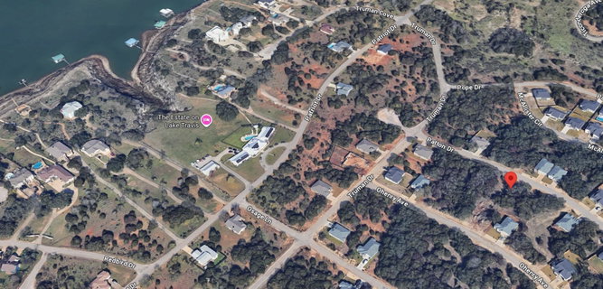 Aerial view of property's location